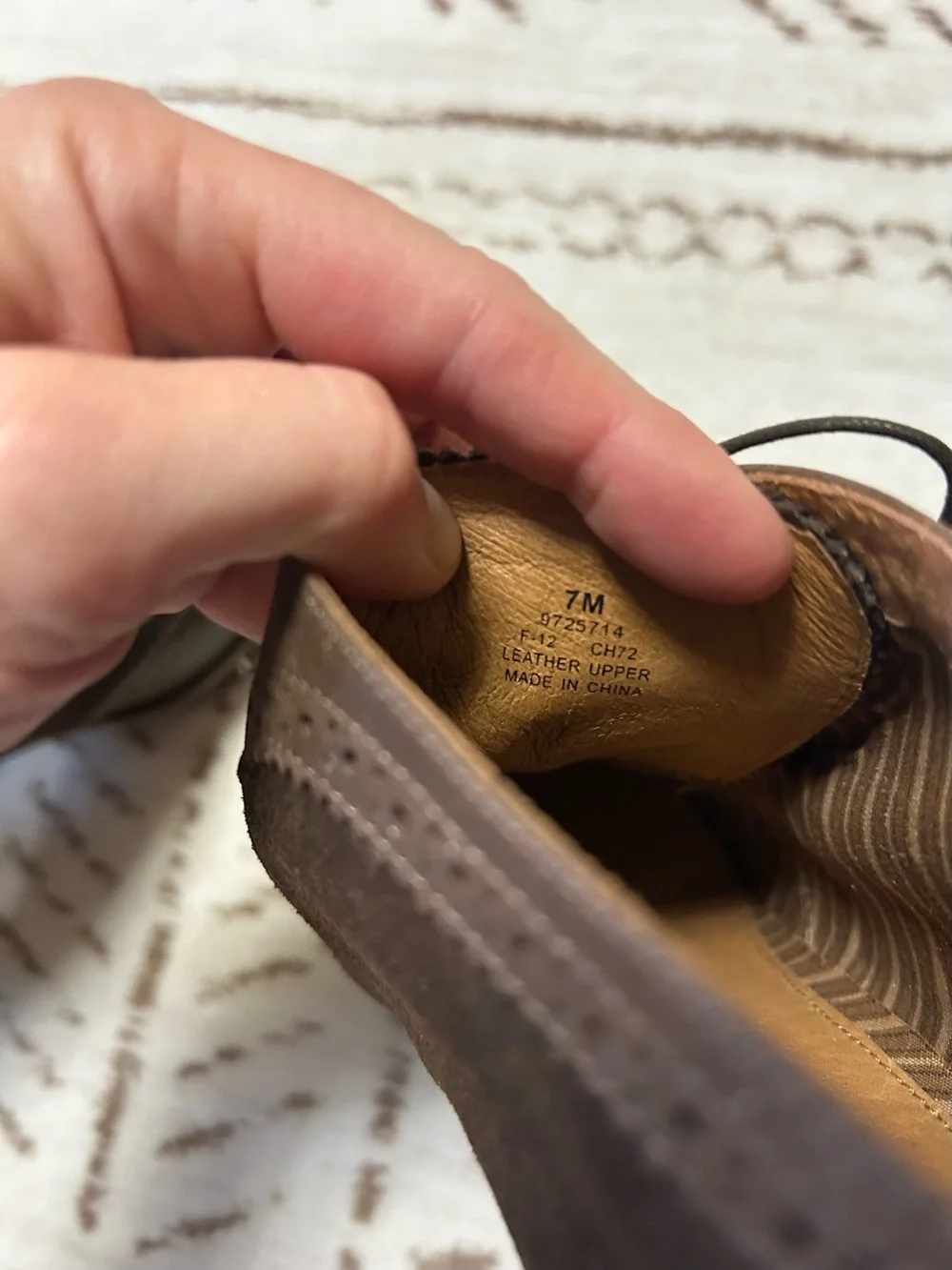 New Sperry Brown Leather Suede Wingtip Lace Up Heeled Ankle Booties 7M